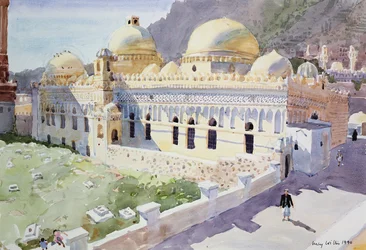 Mosque, Taiz, Yemen, 1990
